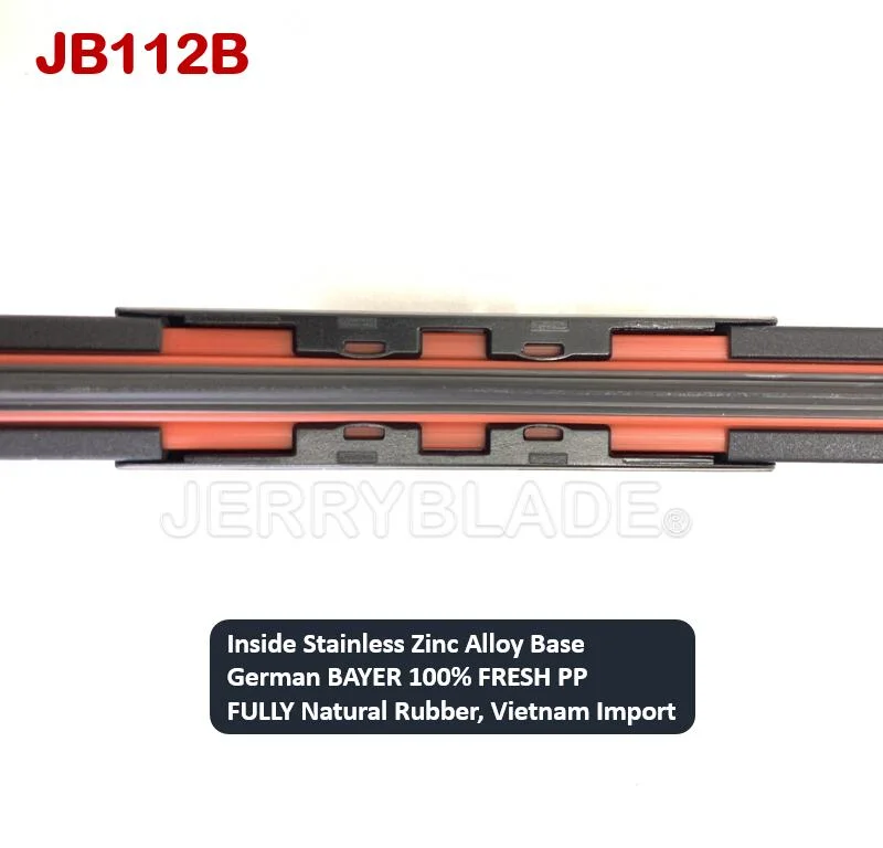 Universal All-Season Multi-Adapter Wiper Blade Frameless New Frameless Flat Soft Wiper for All Windscreen Windshield 12′′-30′′ Hot Sales Jb112b for All Cars